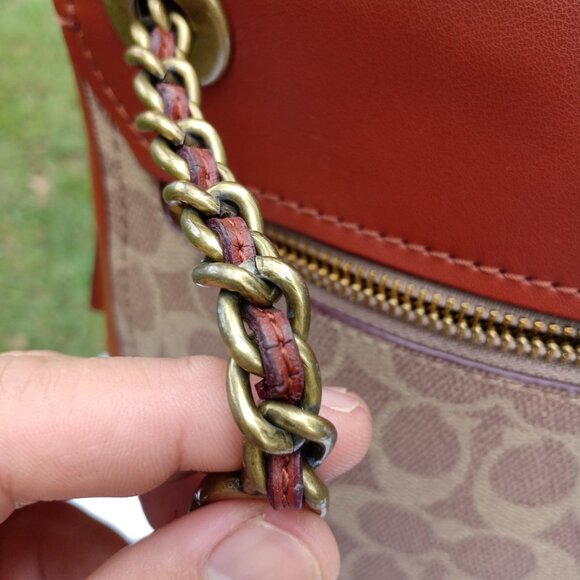 Coach 38585 Parker Convertible Backpack in Signature Canvas - Picture 13 of 15